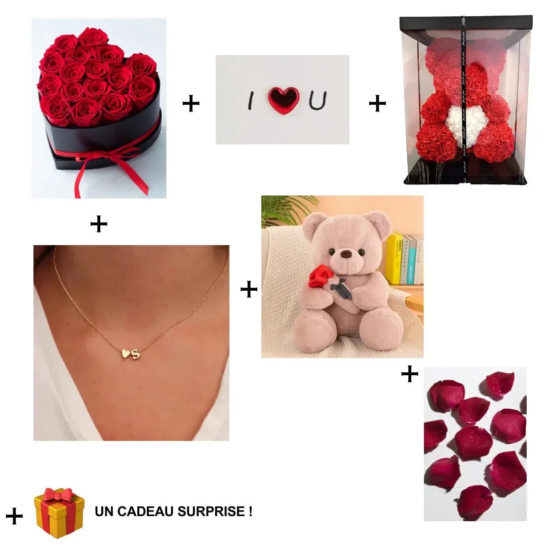 Pack : Déclaration d'Amour Atelier Des Roses Eternelles